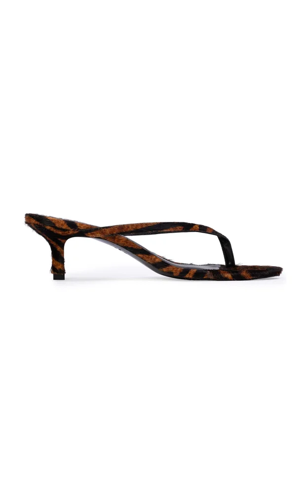 Tash Zebra Pony Hair Sandals