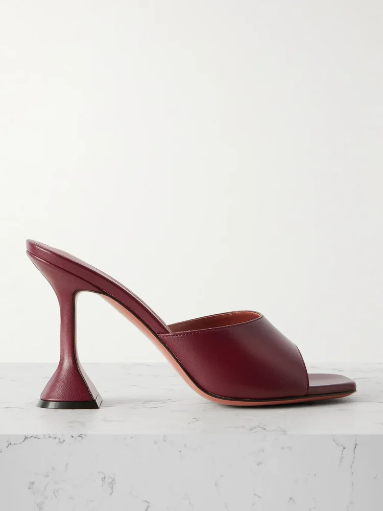 Lupita leather mules