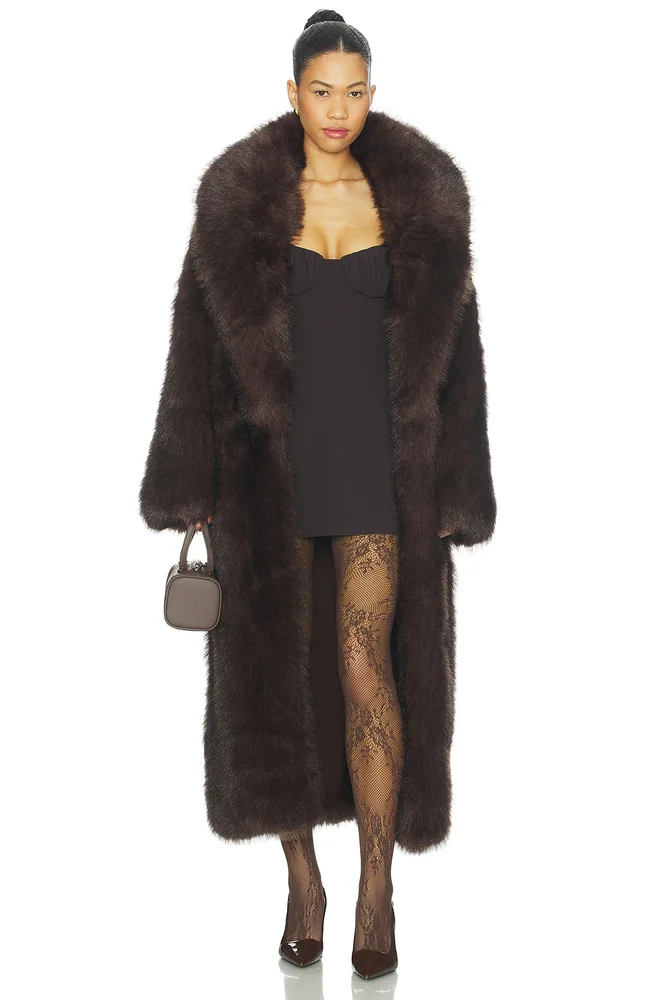 Long Faux Fur Jacket