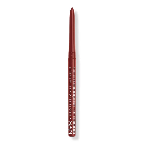 Retractable Long-Lasting Mechanical Lip Liner - Dark Red