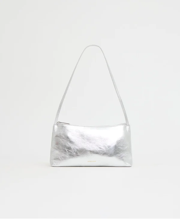 Gaia Shoulder Bag - Crinkled Silver