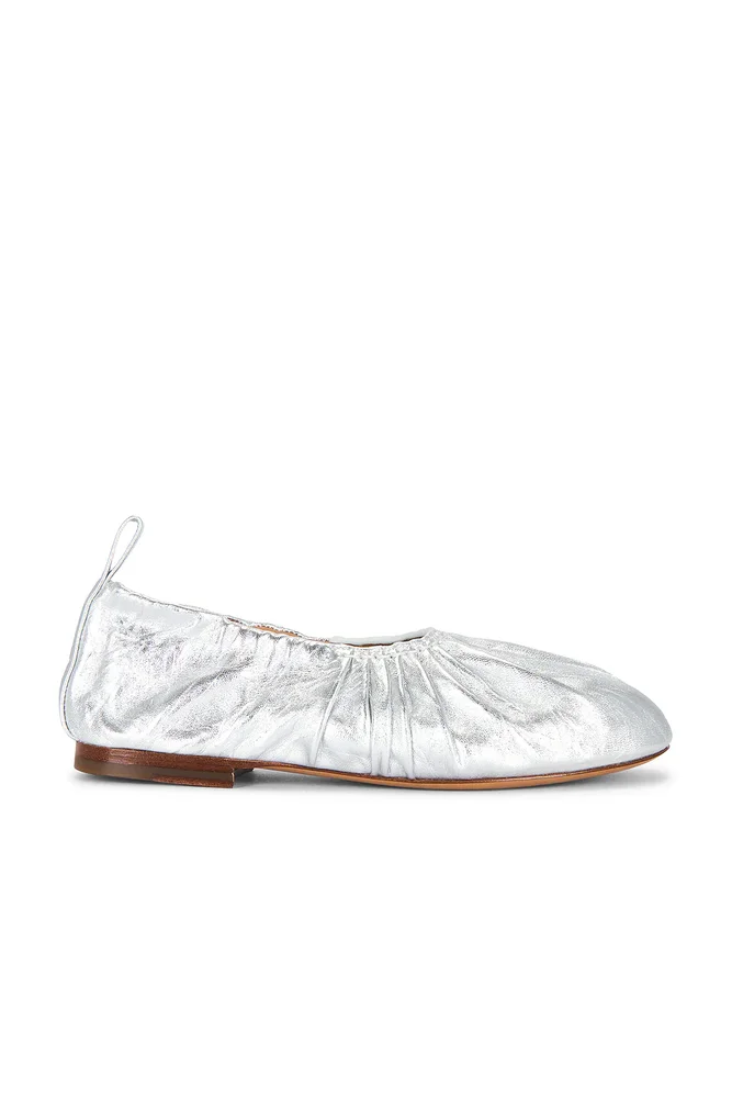 Ruched Ballerina Flat