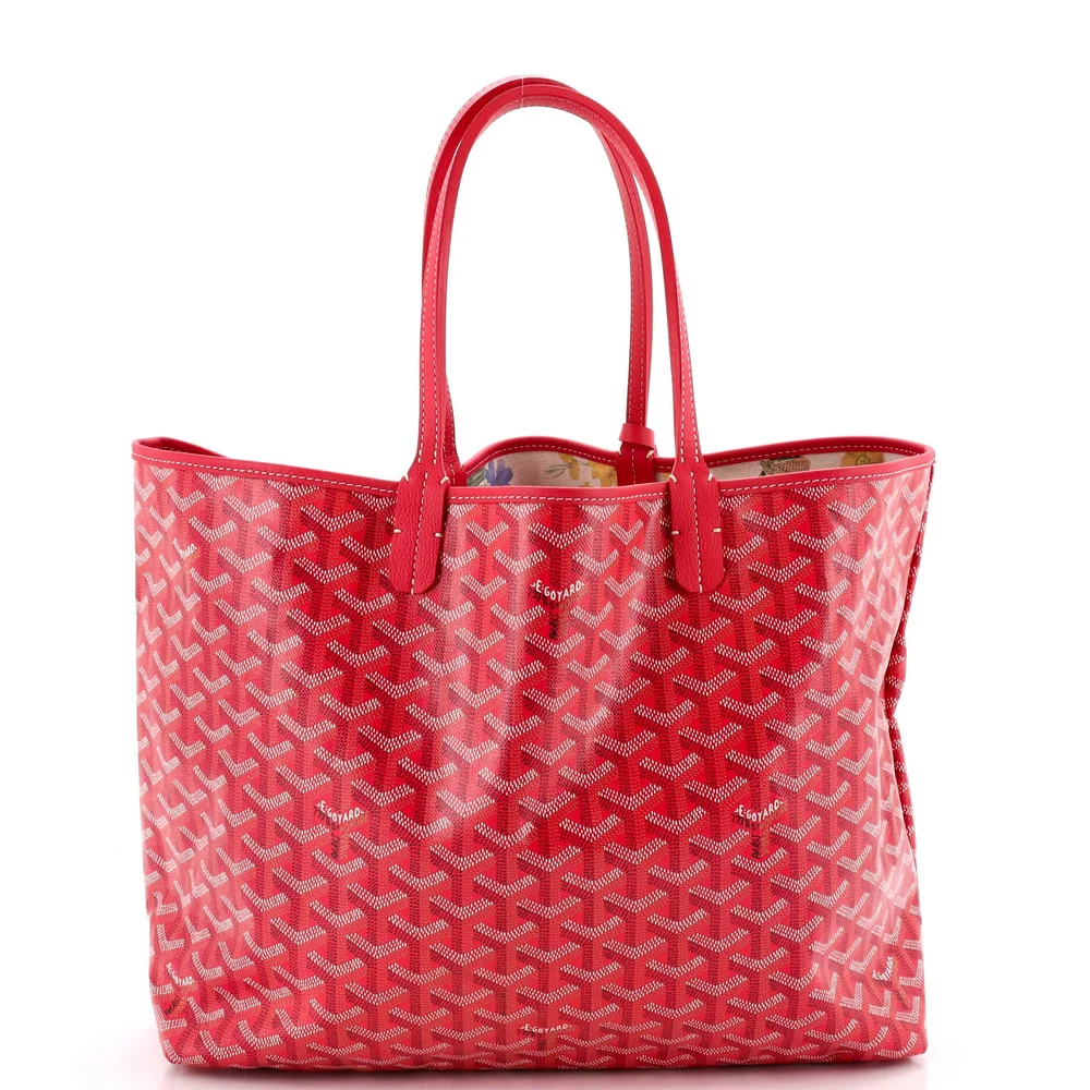 Pre-Owned Saint Louis Reversible Tote Coated Canvas and Printed Canvas PM