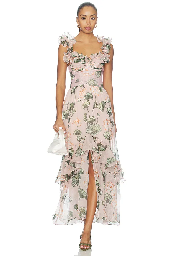 Lotus Corset Maxi Dress