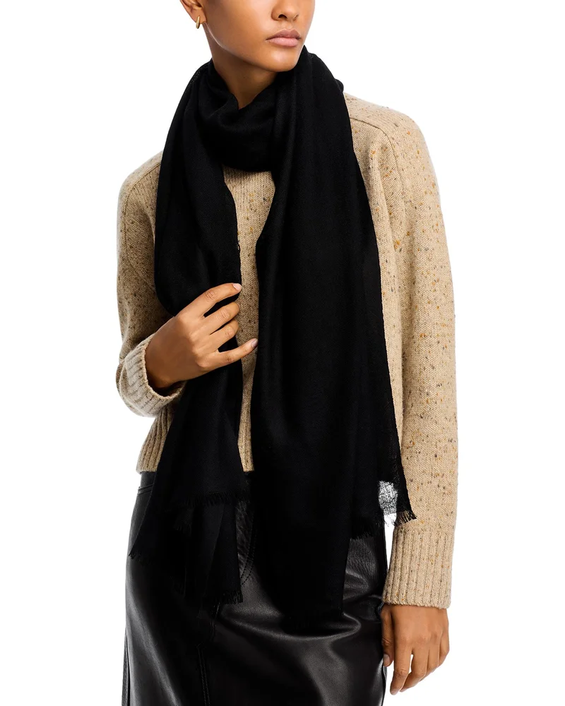 Solid Lightweight Wool Scarf