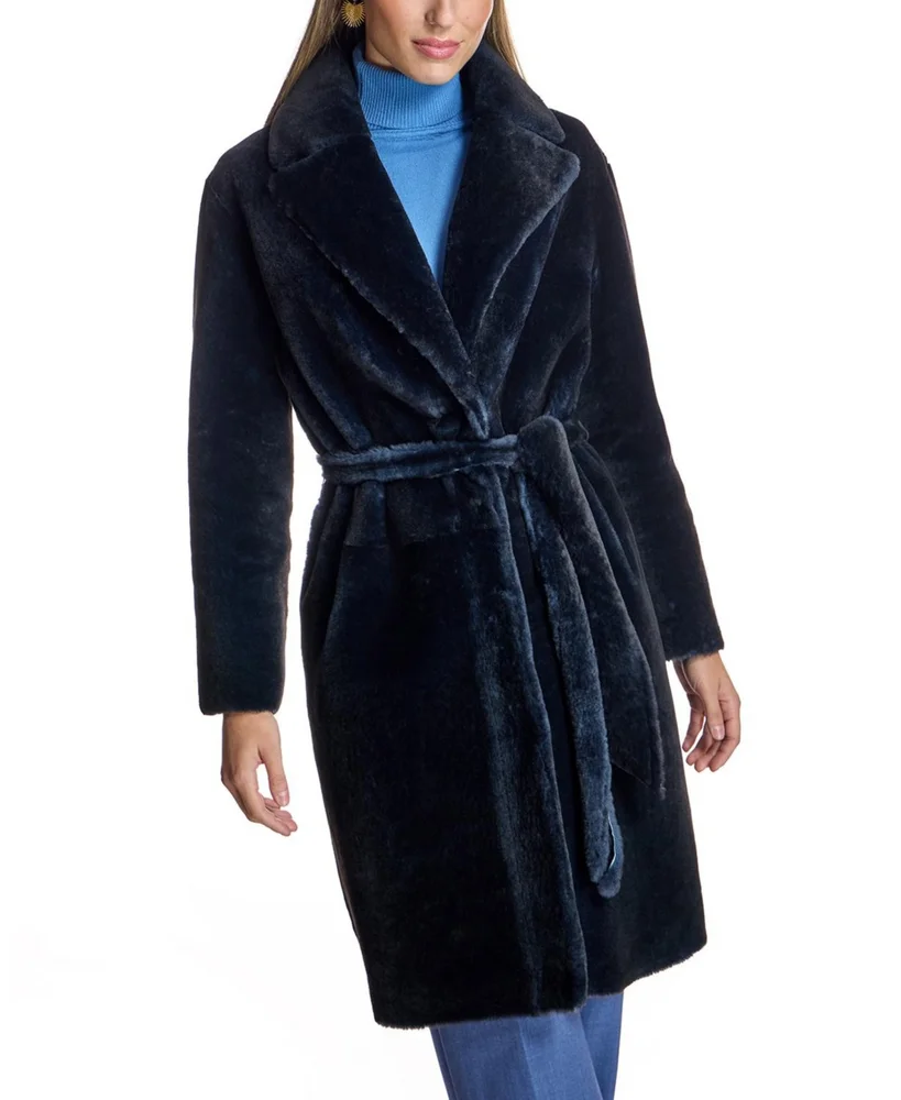 Belted Shearling Coat