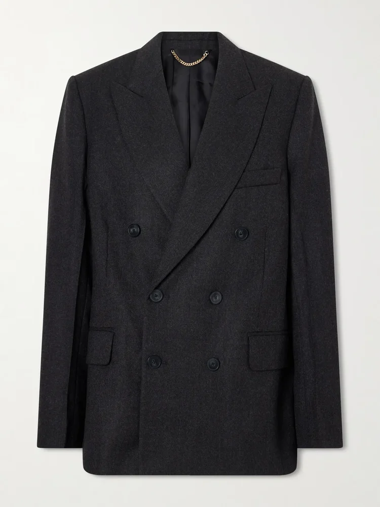 Beatrice double-breasted wool blazer