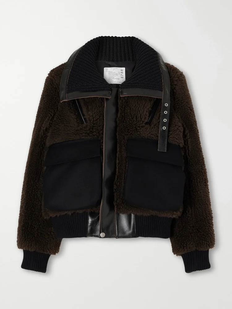 Wool-blend plush coat