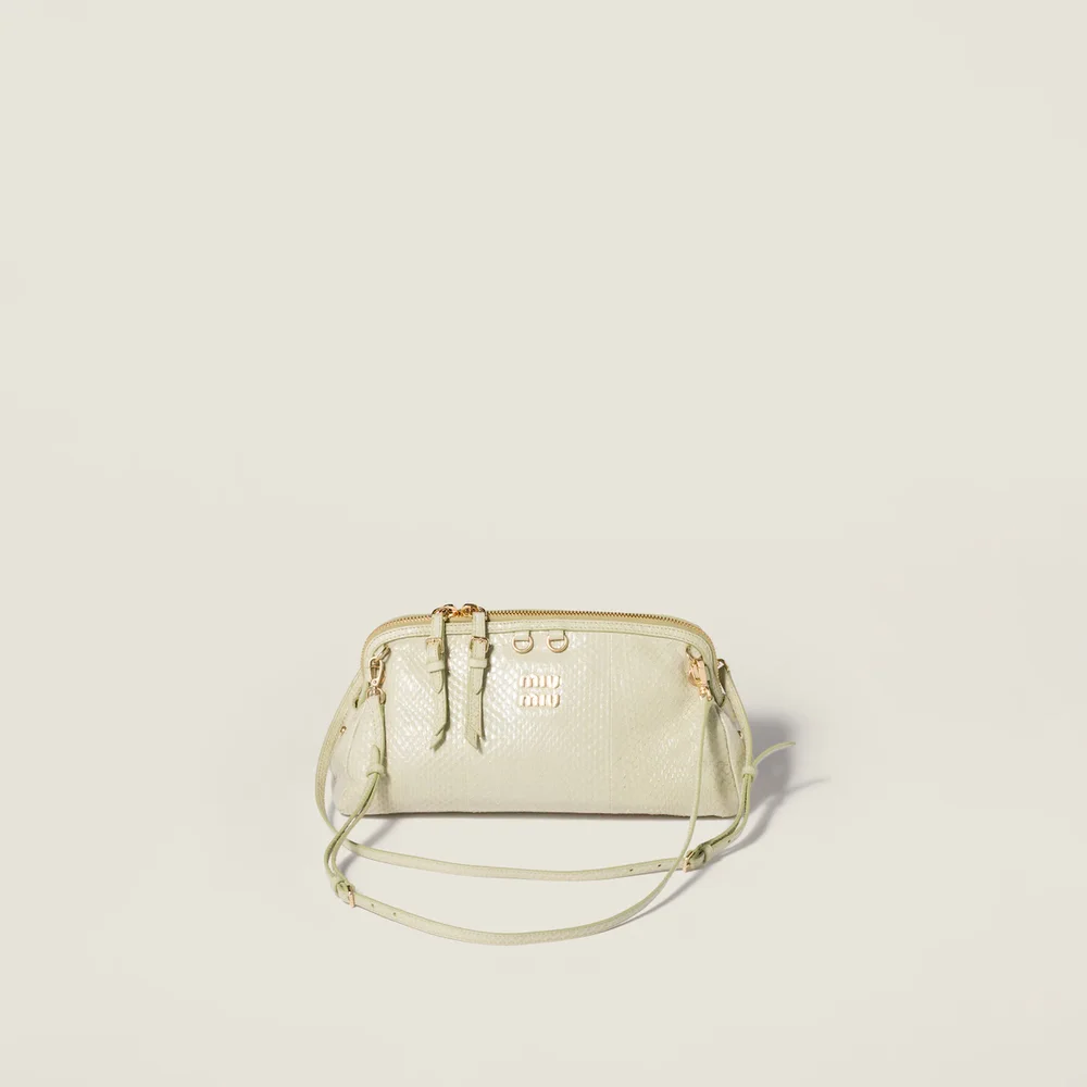 Caprice Ayers leather clutch