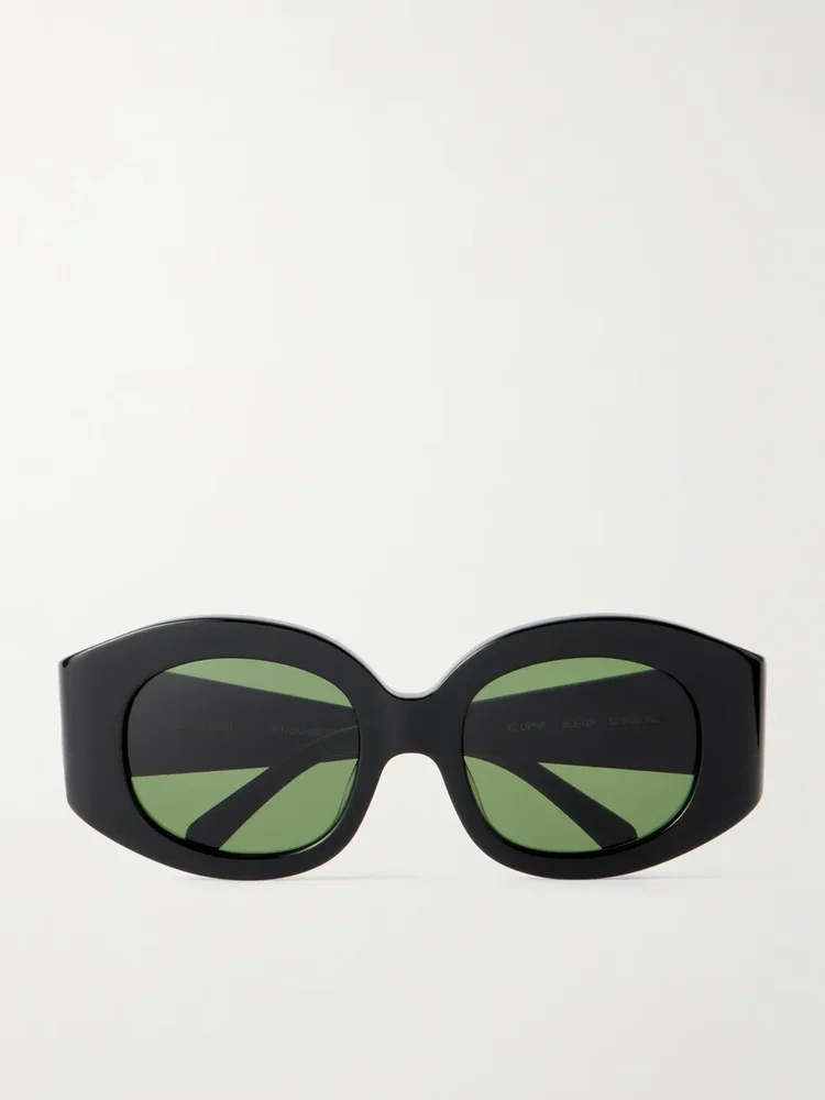 MATTEAU Eclipse round-frame tortoiseshell acetate sunglasses