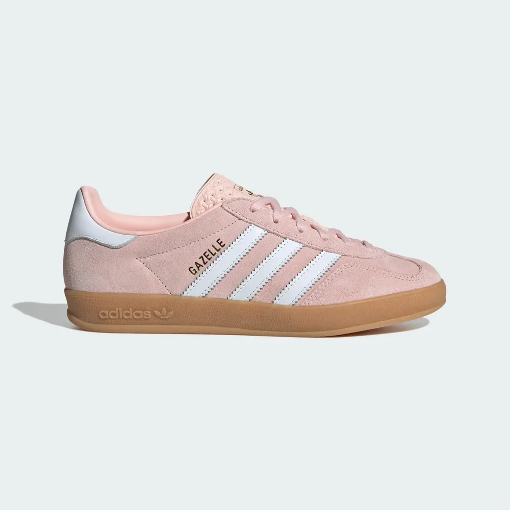 Women's Gazelle Indoor Shoes - Sandy Pink / Cloud White / Gum