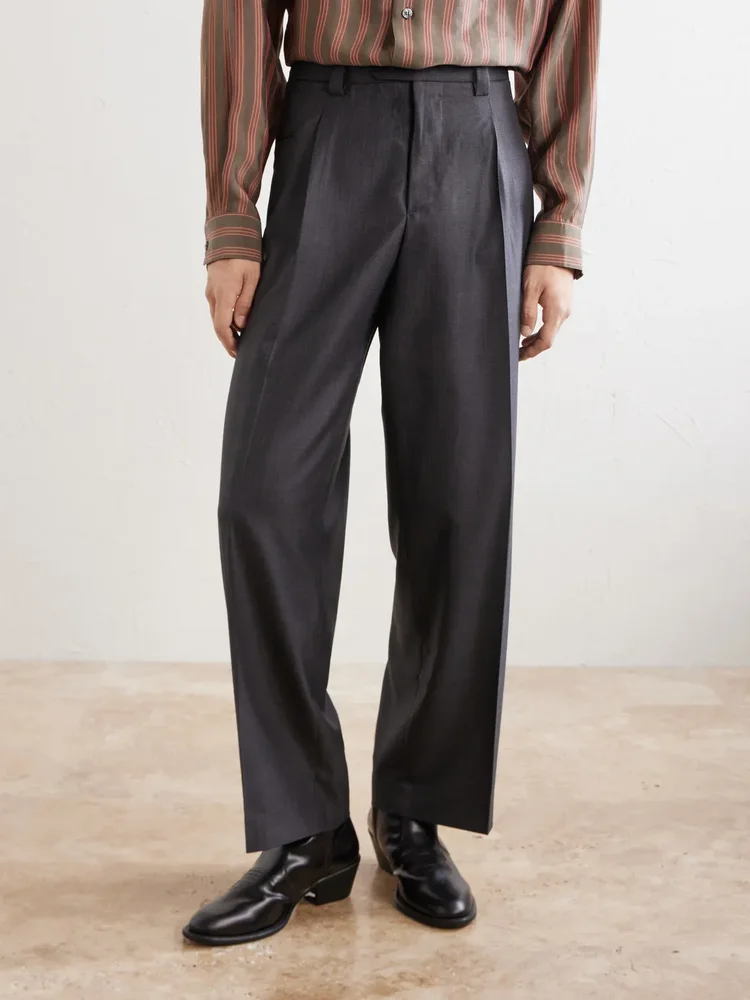 Tapered Virgin-Wool Trousers