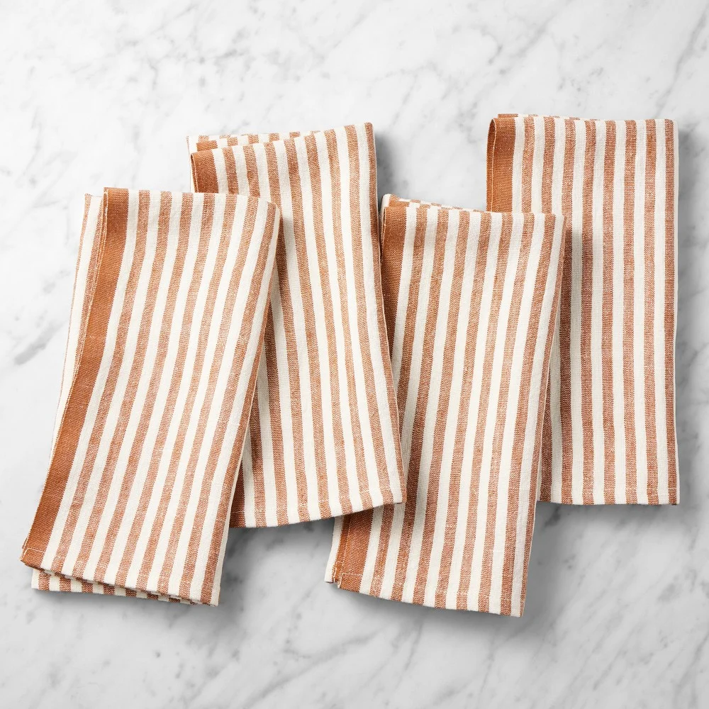 Ticking Stripe Napkins, Set of 4