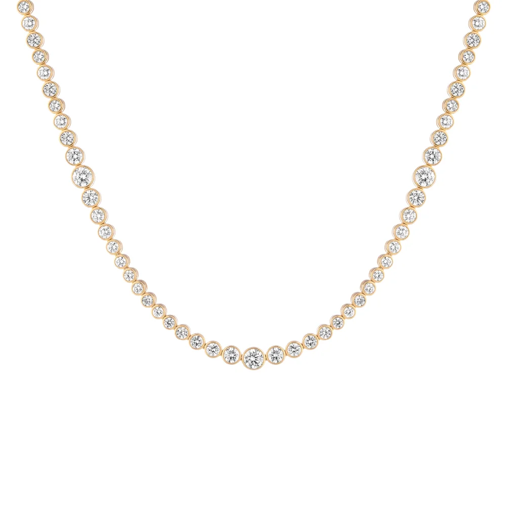 10ct Multi Graduated Lab Grown Diamond Tennis Necklace