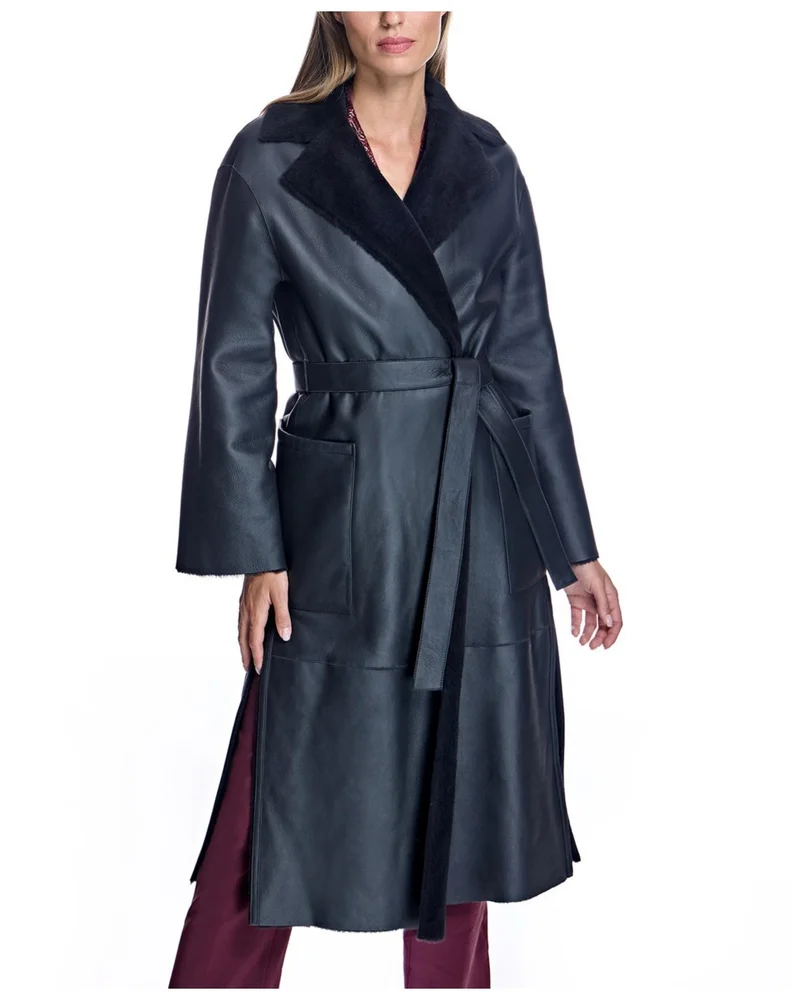 Shearling Lamb Wrap Coat