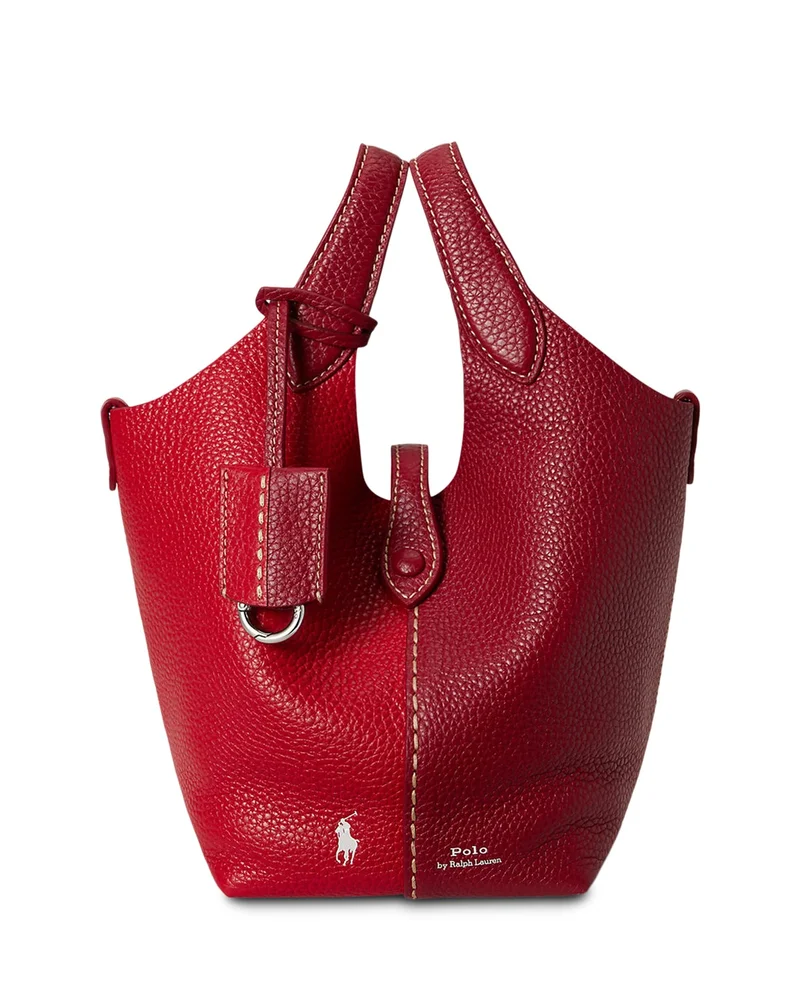 Polo Play Small Leather Crossbody Tote