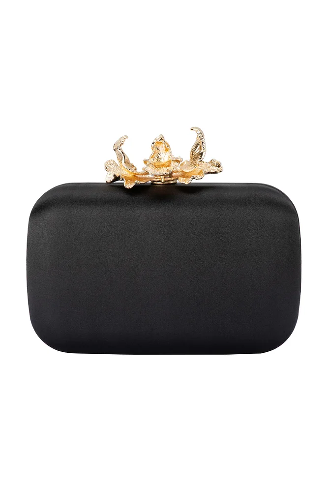 Adele Orchid Lock Clutch