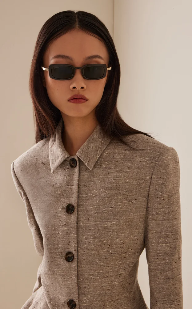 Rectangle-Frame Sunglasses
