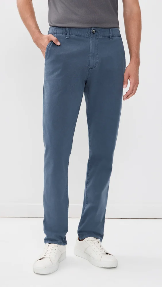 Slim Straight Saturday Twill Chinos 32" (Navy)