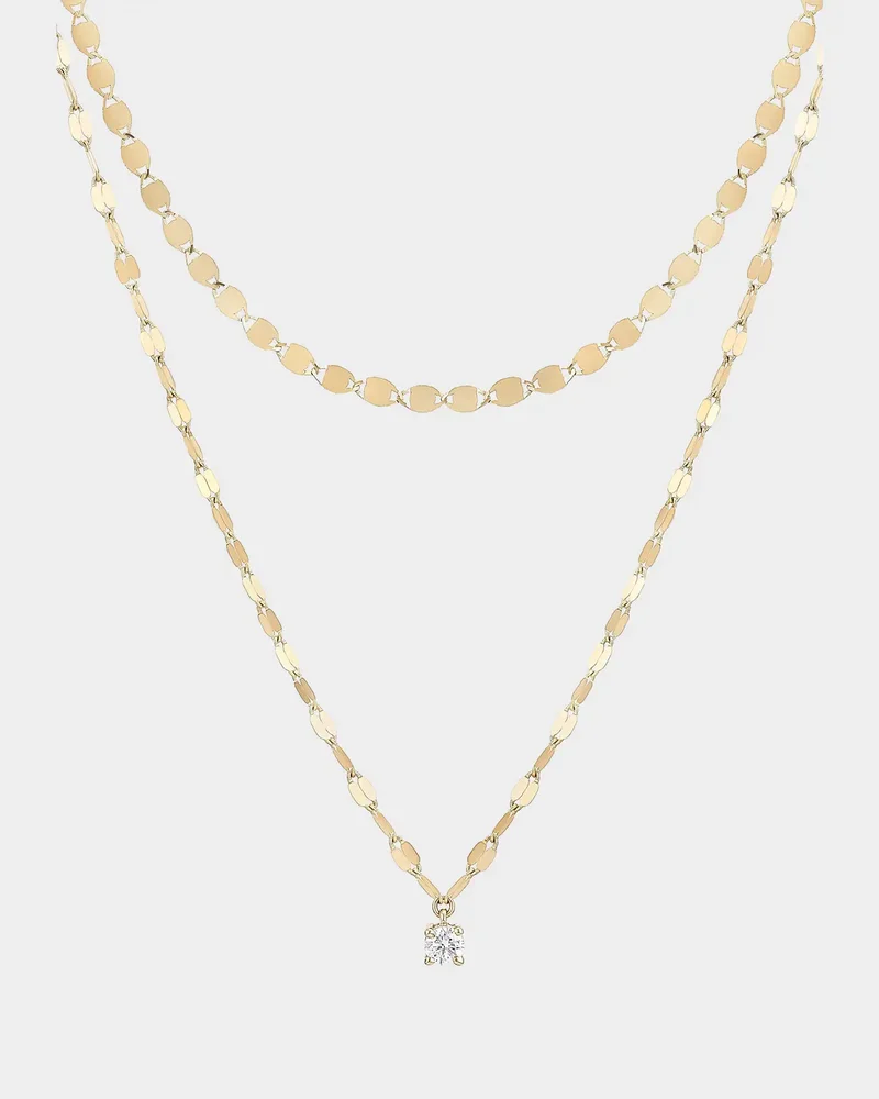 14K Yellow Gold & 0.11 TCW Diamond Pendant Necklace