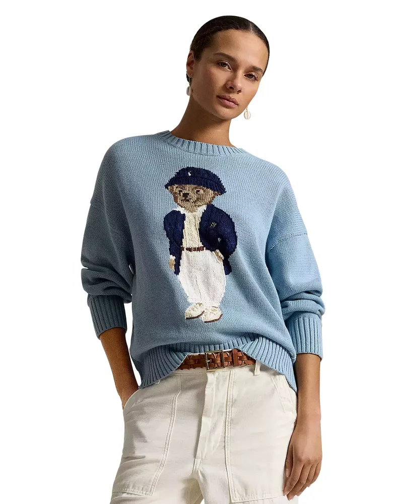 Polo Bear Oversize Cotton Sweater