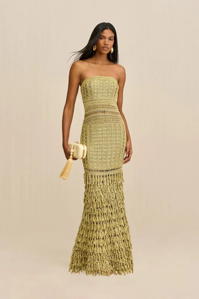 Morgan Crochet Gown