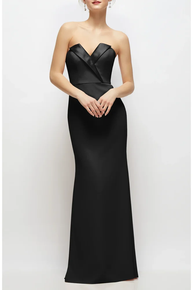 Strapless Tuxedo Gown