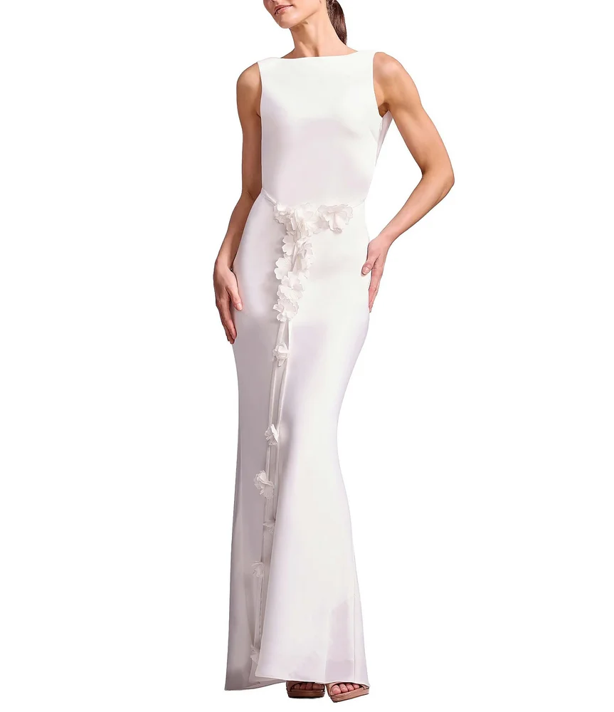 Eloise Detachable Floral Belt Shift Maxi Dress