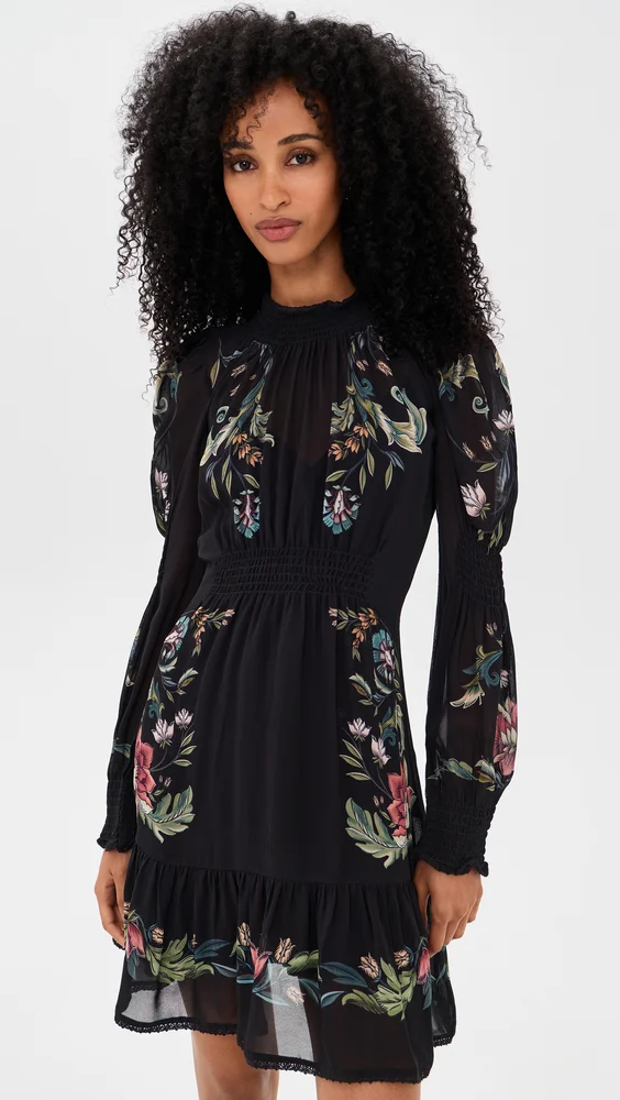 Natalia Black Mini Dress