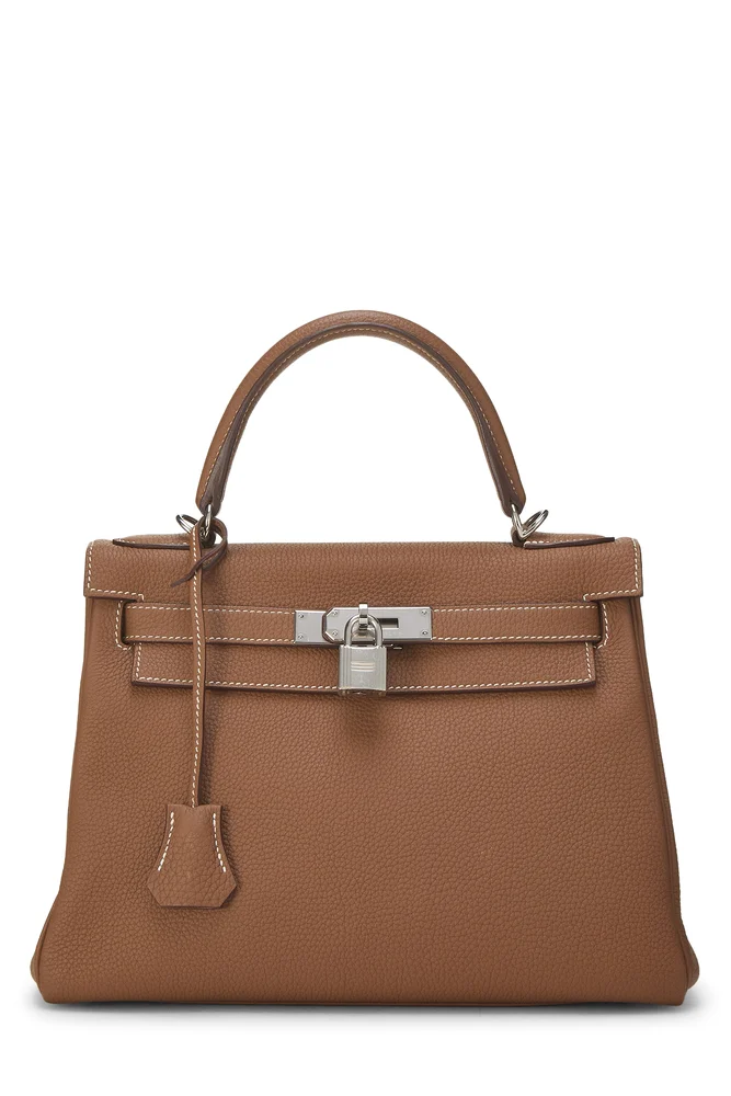 Pre-Owned Gold Togo Kelly Retourne 28