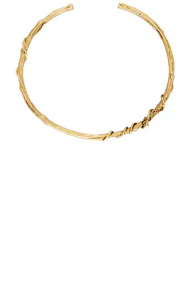 YSL Mulberry Wood Torque Necklace
