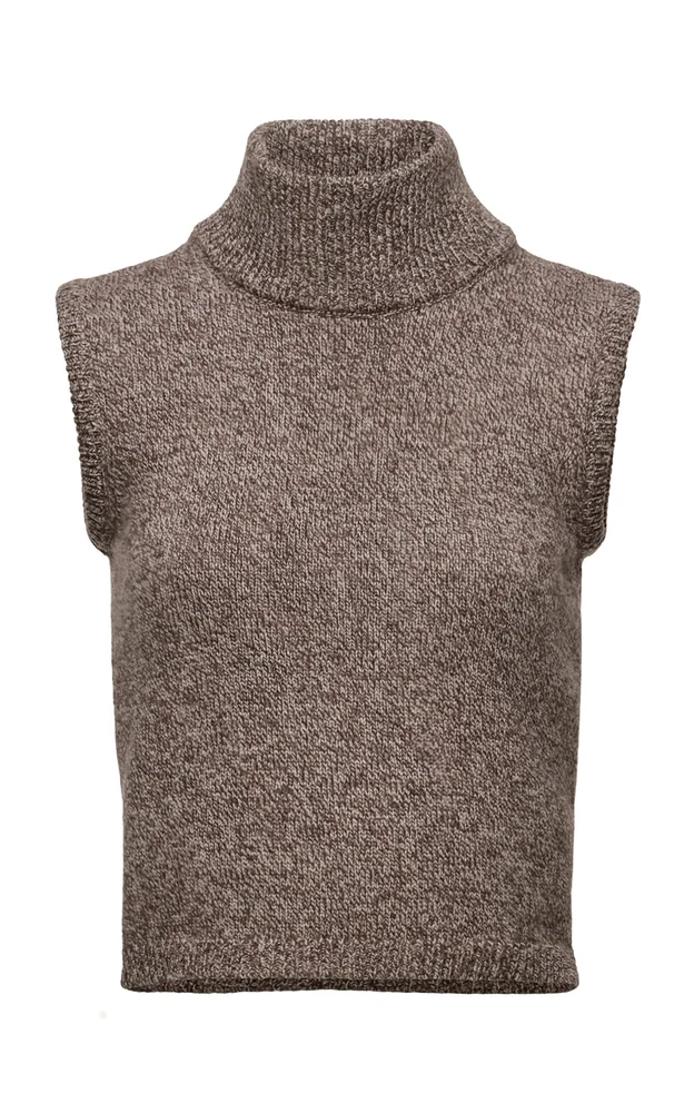 Wool Turtleneck Top