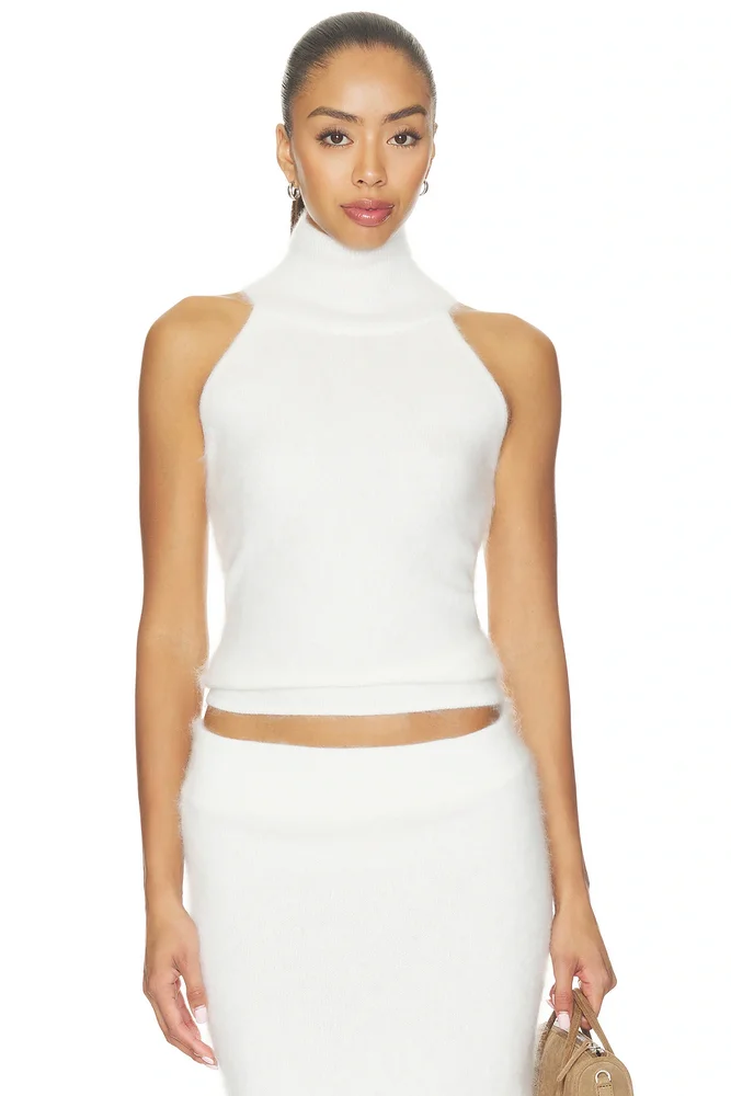 Brushed Cashmere Halter Top