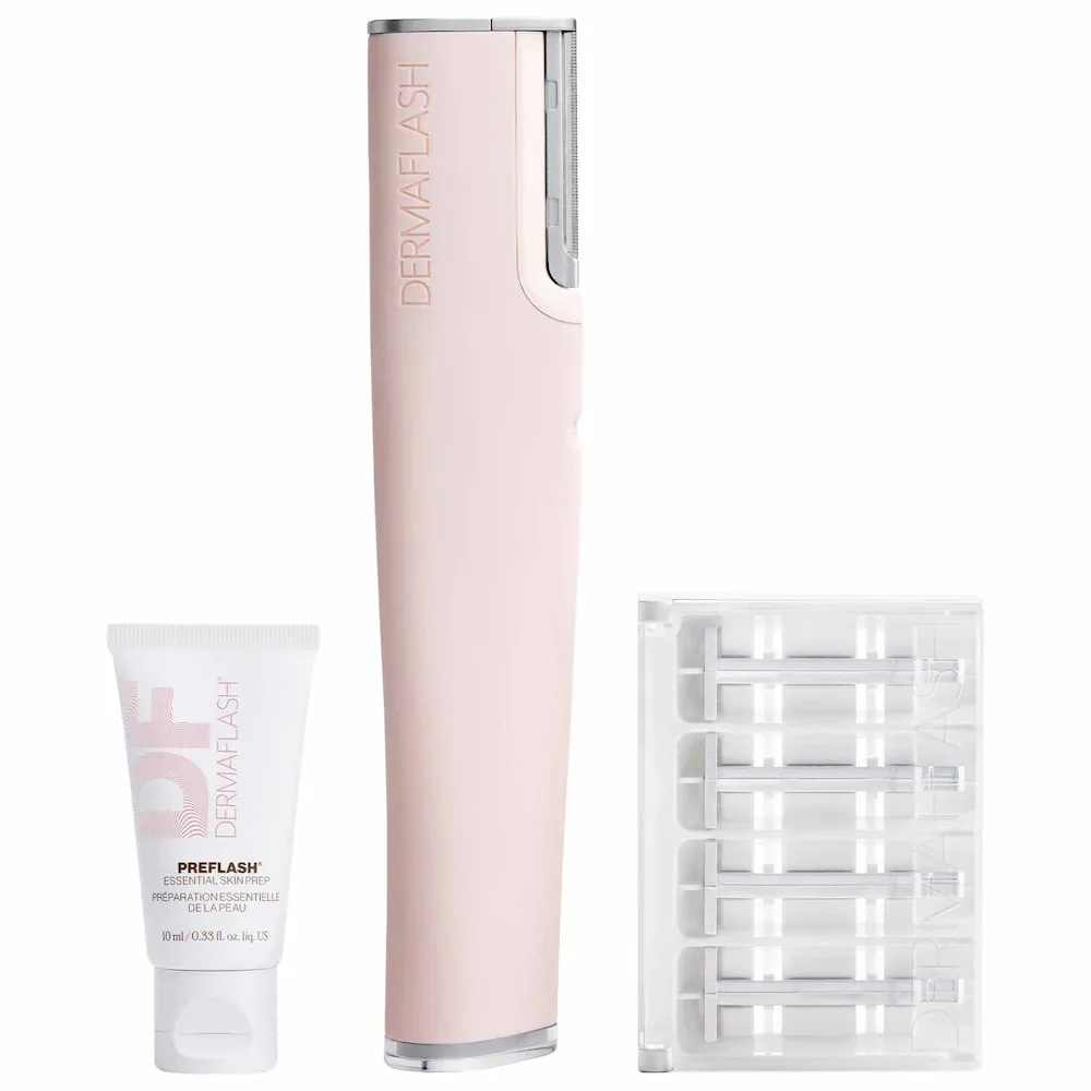 LUXE+ Advanced Sonic Dermaplaning + Peach Fuzz Removal in Blush Pink