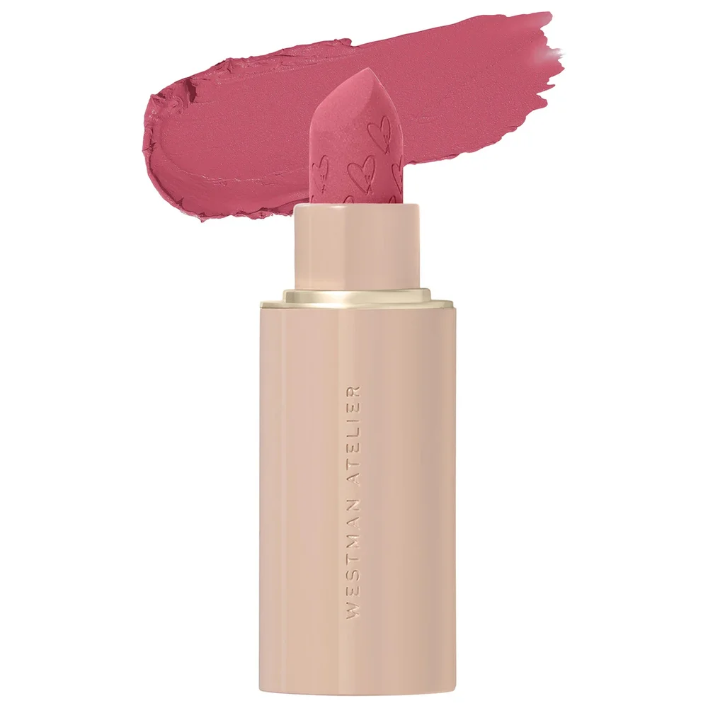 Lip Suede Hydrating Matte Lipstick with Hyaluronic Acid in Rose