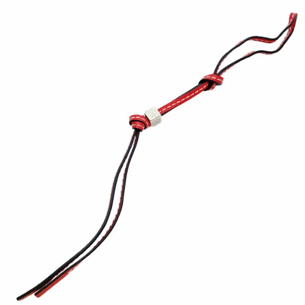 loewe Anagram Charm Brass and Leather Red Small Handbag Charm
