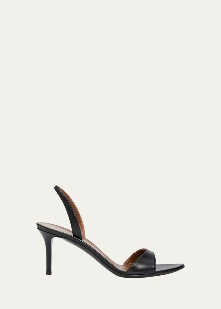 70mm Patagonia Selvaggia Leather Slingback Sandals