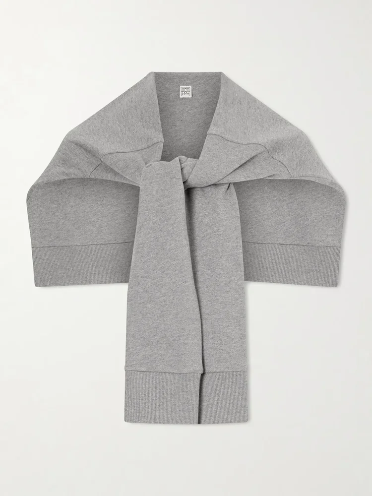 Cotton-jersey scarf