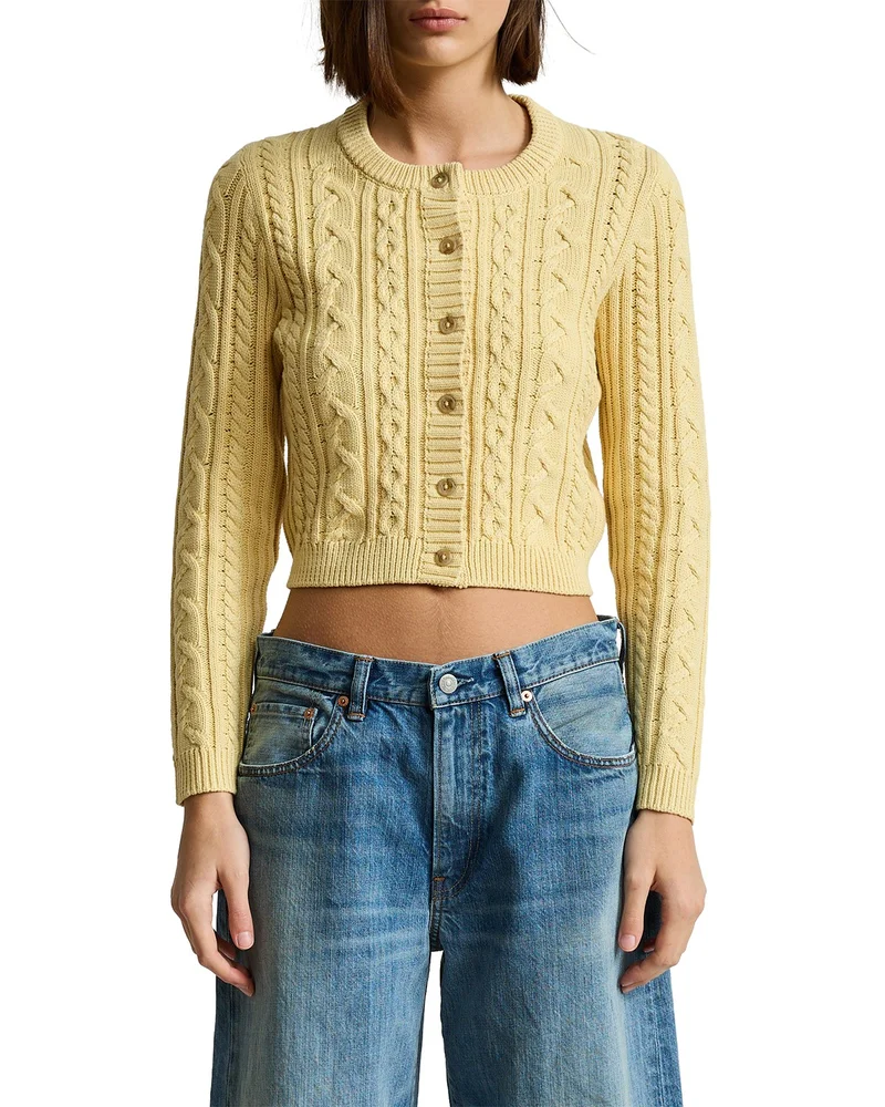 Riley Crewneck Cardigan Sweater