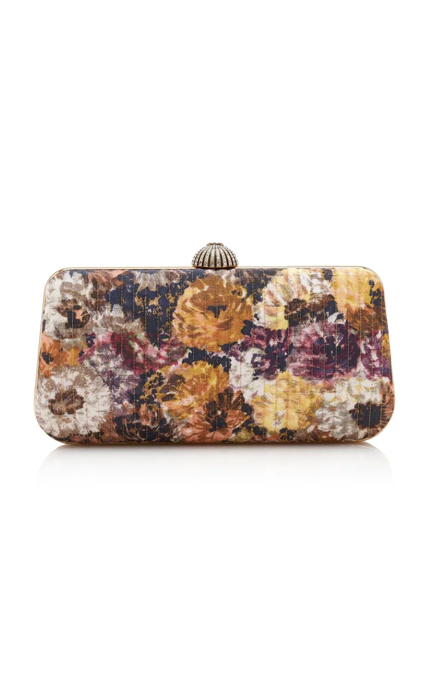 Carry Secrets Floral Moire Minaudiere