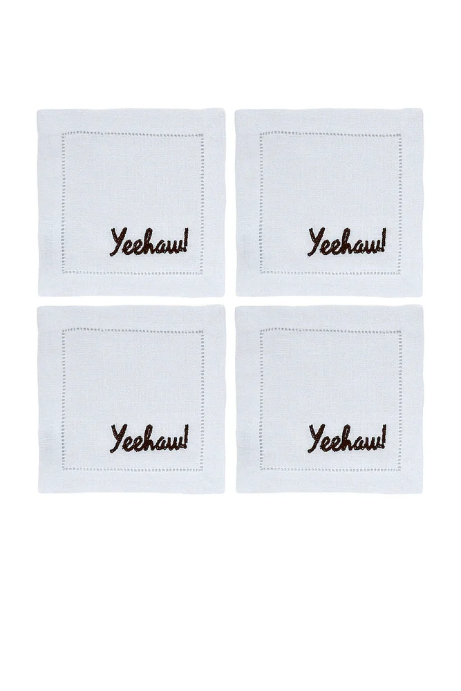 Yeehaw Cocktail Napkins Set Of 4