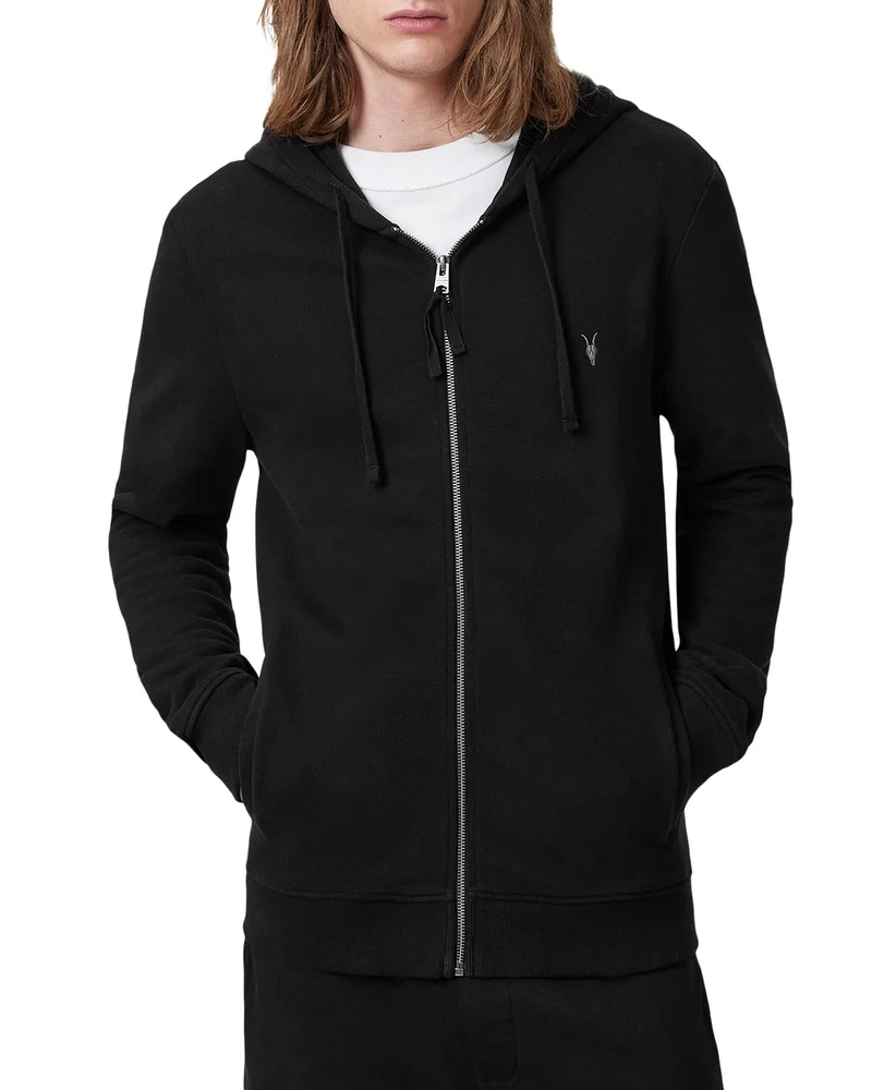 Raven Cotton Full Zip Hoodie