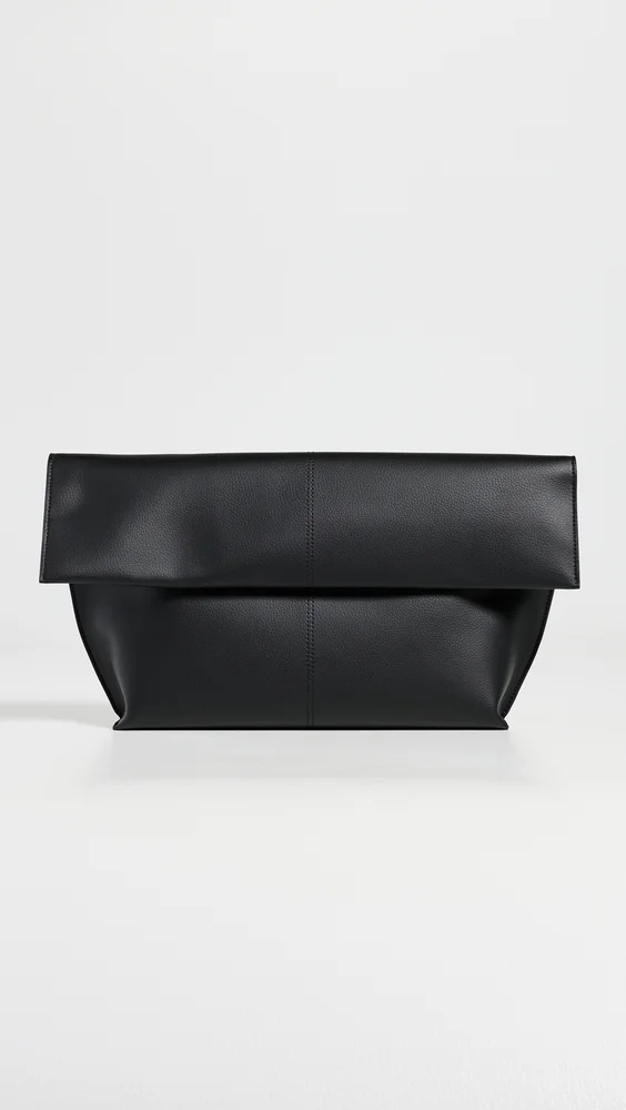Seamed Clutch Black