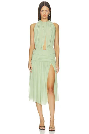 La Piscine Lady Length Dress in Pistachio