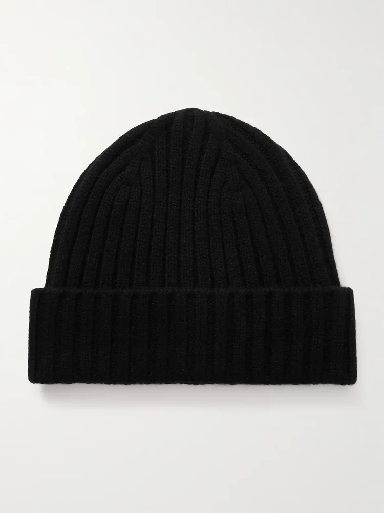 Cairn Ribbed Cashmere Beanie