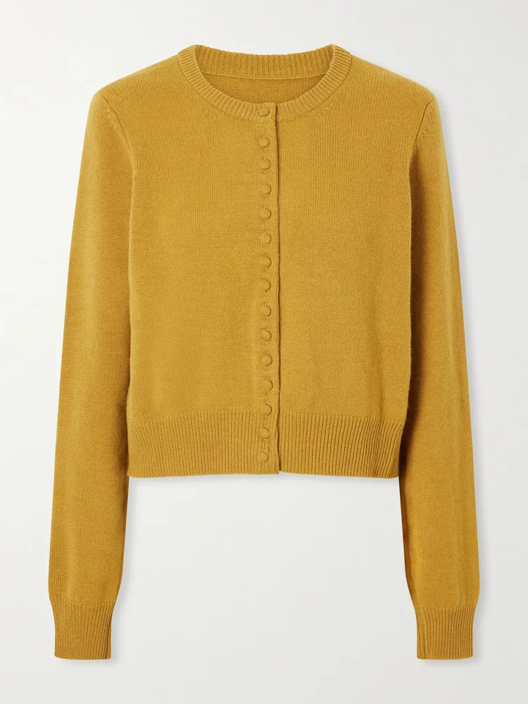 Signe wool and cashmere-blend cardigan