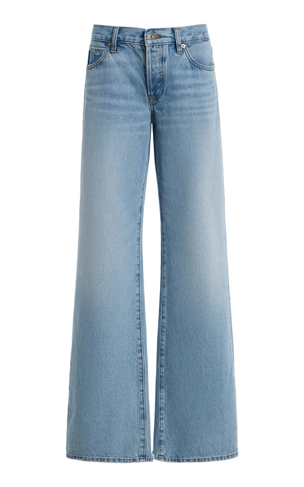 x Amelia Gray The Gray Rigid Low-Rise Flared-Leg Jeans
