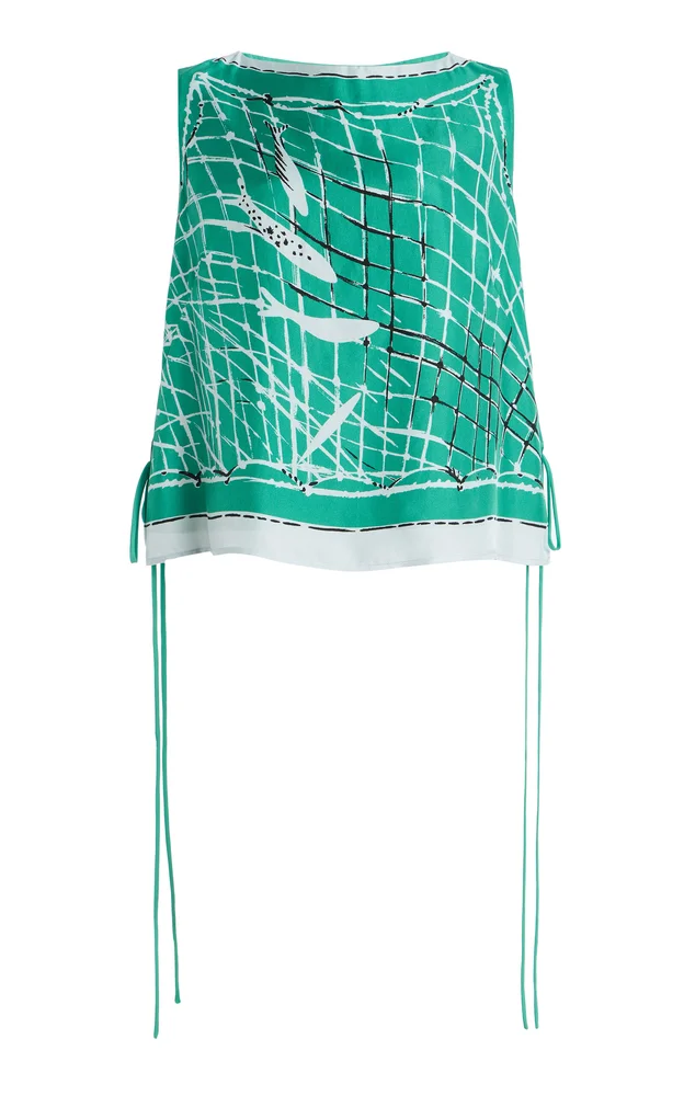 Siggi Tie-Detailed Silk Top