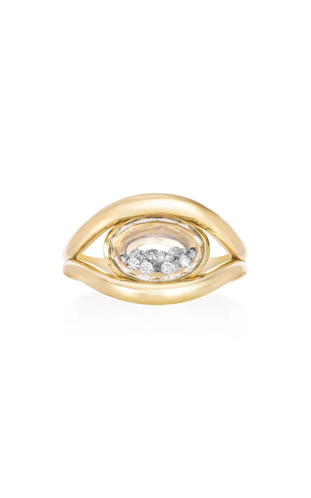 18k Yellow Gold Cascavel East-West Ring Petite
