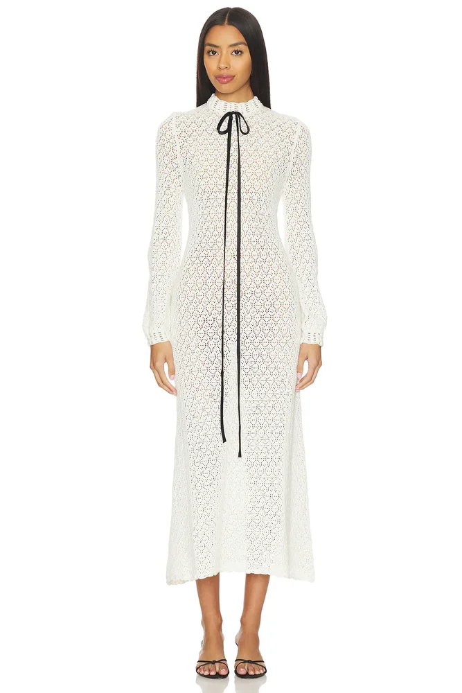 Patsy Pointelle Midi Dress